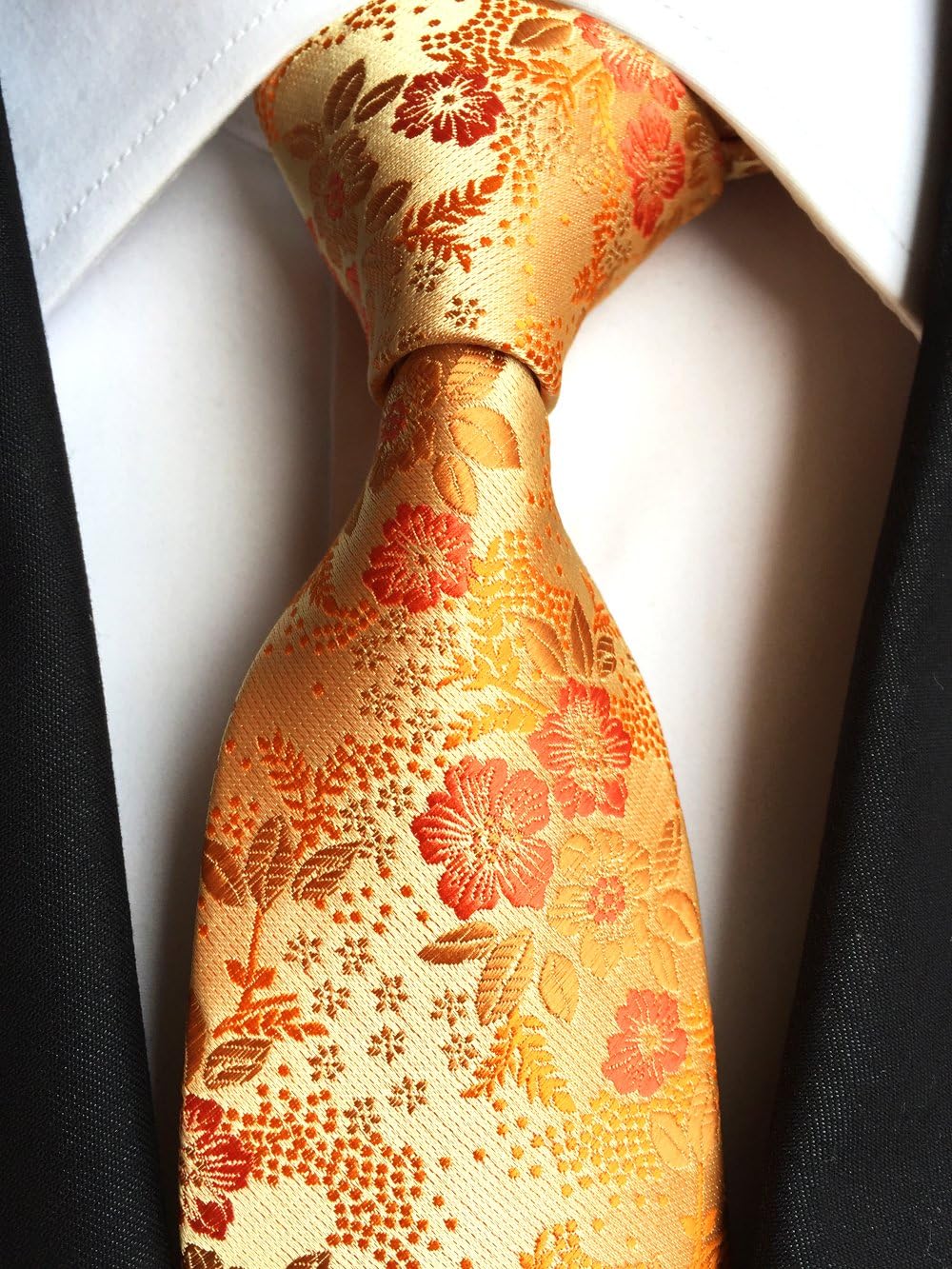 Men's Paisley Floral Pattern Ties Set with Pocket Suqare Luxury Wedding Necktie