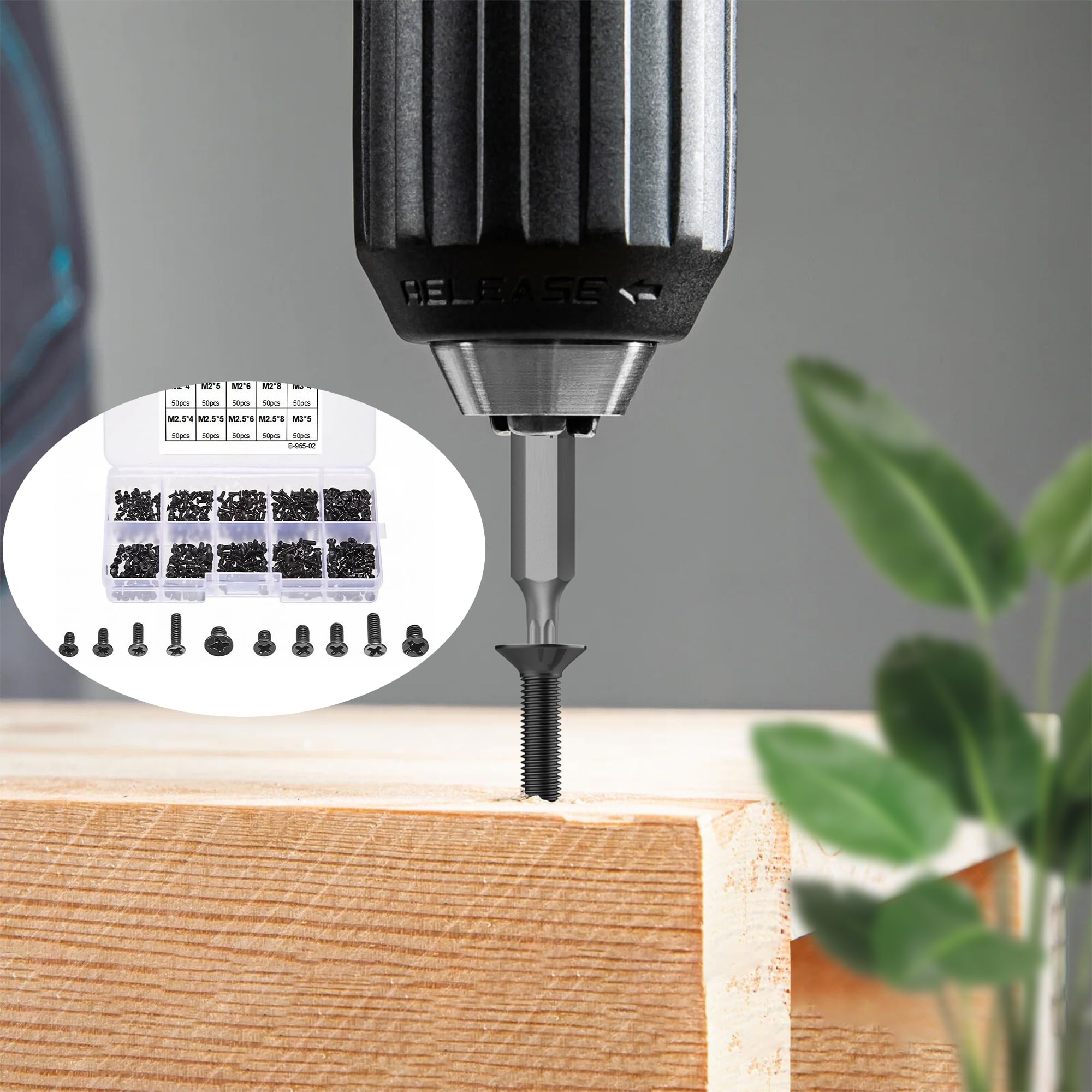 Juego de 500 tornillos para laptop, juego surtido de tornillos M3 para computadora con caja de almacenamiento para reparación de portátiles, mantenimiento y accesorios de bricolaje — view 4