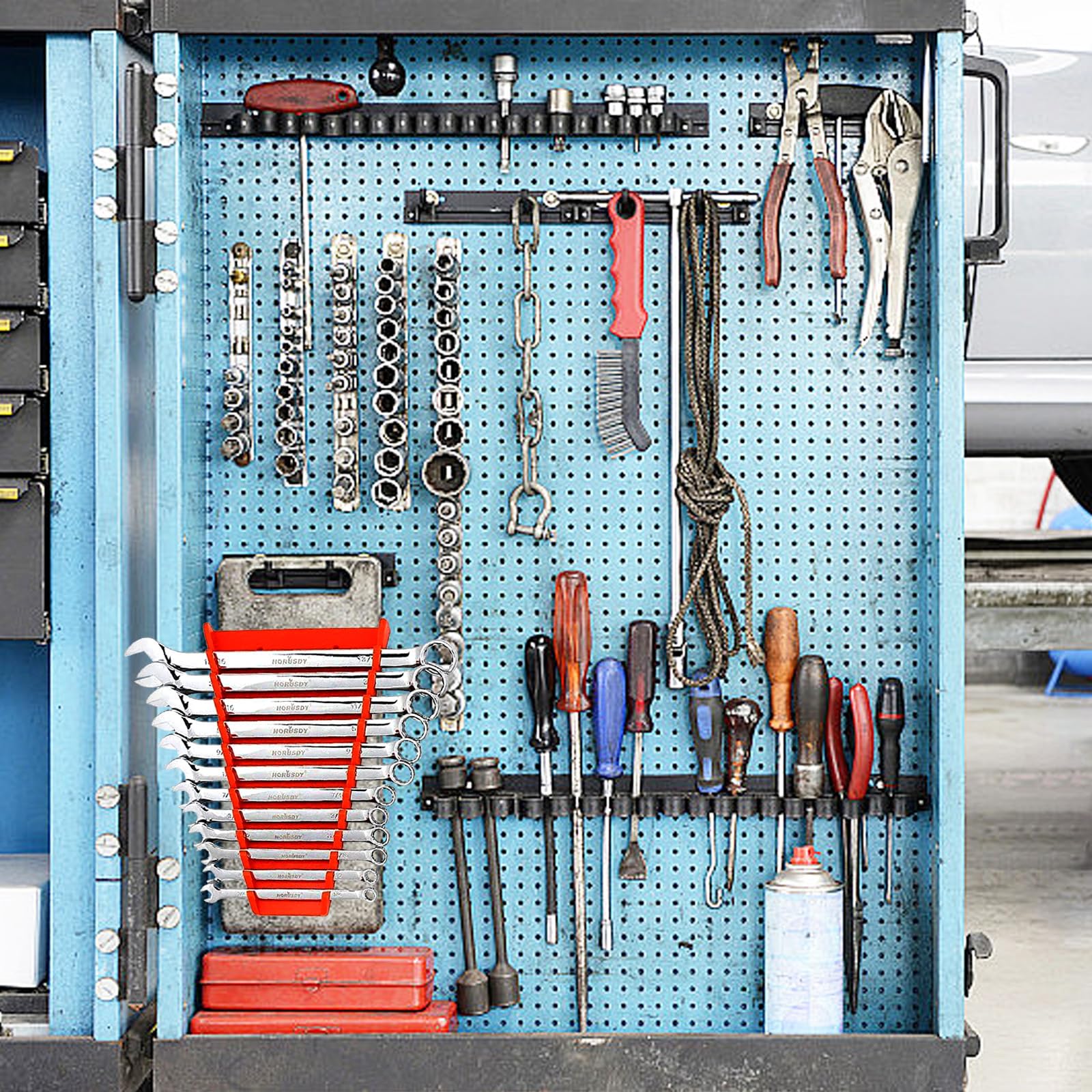 Organizer Magnetico Per Chiavi Inglesi - Porta Attrezzi Con Magnet, Per Cassetta Degli Attrezzi O Parete - Foto 11