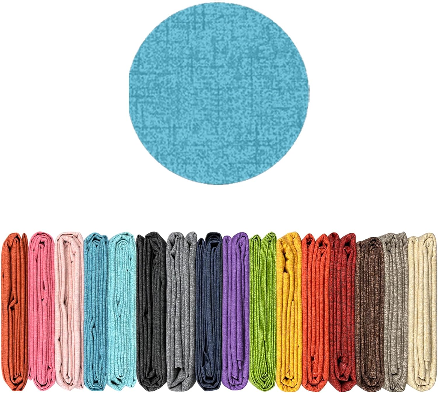 Telo Copridivano In Cotone Panama - Made In Italy, Tinta Unita, Lavabile In Lavatrice