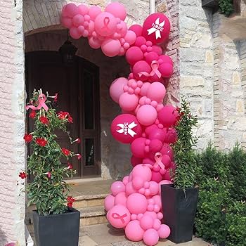 Amazon | 乳がん啓発バルーン113個 アーチキット ラテックス