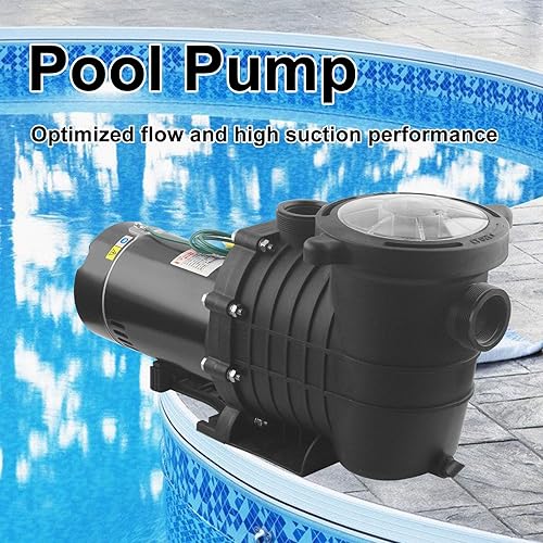 Miniatura 7 de 2.0 caballos de fuerza 115V230V potente motor de cobre autorecortable de doble voltaje ensobre el suelo bomba de piscina entrada ahorro de energía