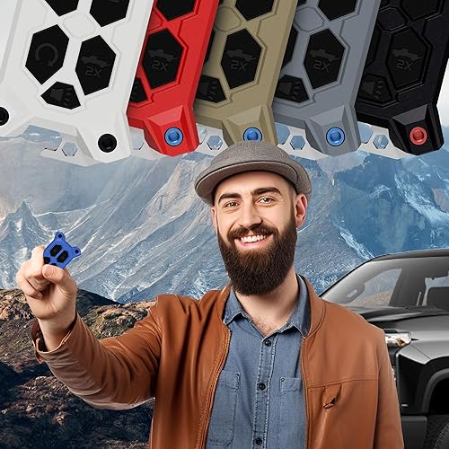 Miniatura 7 de Funda para llavero Chevy  para funda de llavero GMC  Accesorios Silverado Sierra  Abrebotellas integrado  Compatible con guía de ajuste 2019-2022