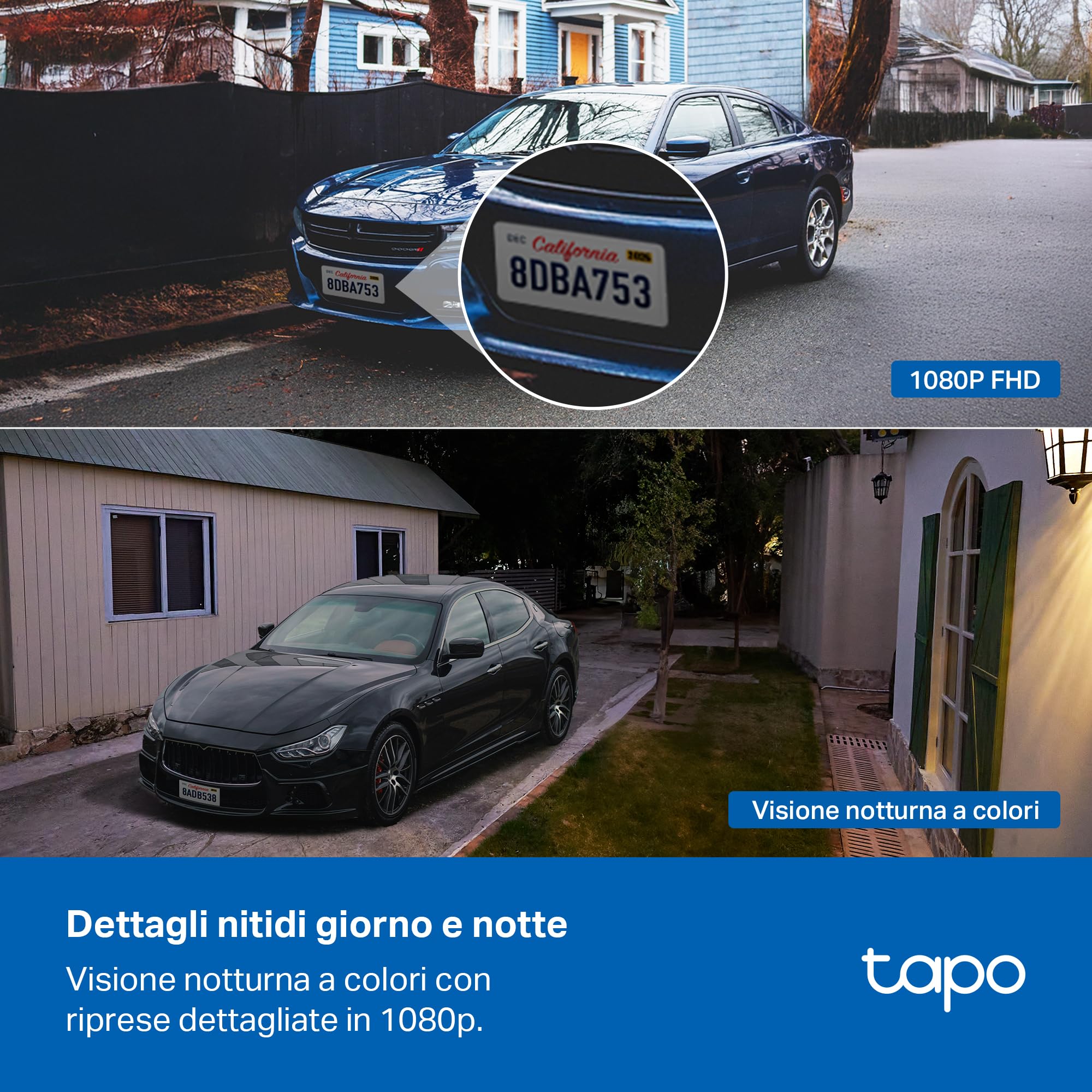 Tapo C400 Telecamera WiFi Esterno FHD senza Fili Batteria 5200mAh 180 Giorni IP65