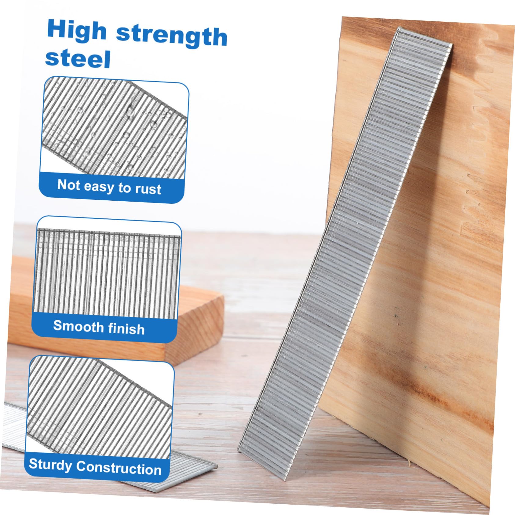 Cabilock High Strength Galvanized Brad Nails 2 Boxes 4mm-10mm Precision Control Woodworking Nails for Molding Cabinetry Building Assembly