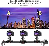 Vista 5 de GVM - Deslizador de cámara motorizada, 31 pulgadas, inalámbrico, de fibra de carbono, con control de aplicación, lapso de tiempo motorizado