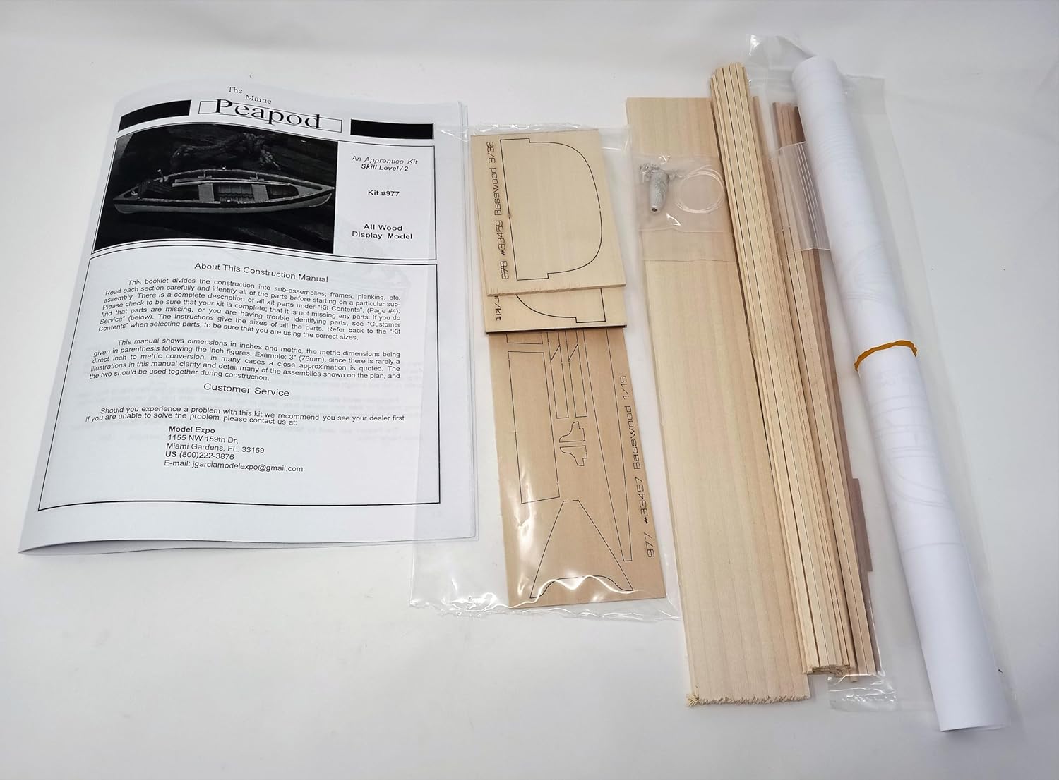 Midwest Maine Peapod Lobster Boat 1:10 Scale - Wooden Ship Model Building Kit for Adults 12" Long - DIY Woodcraft Self Assembly