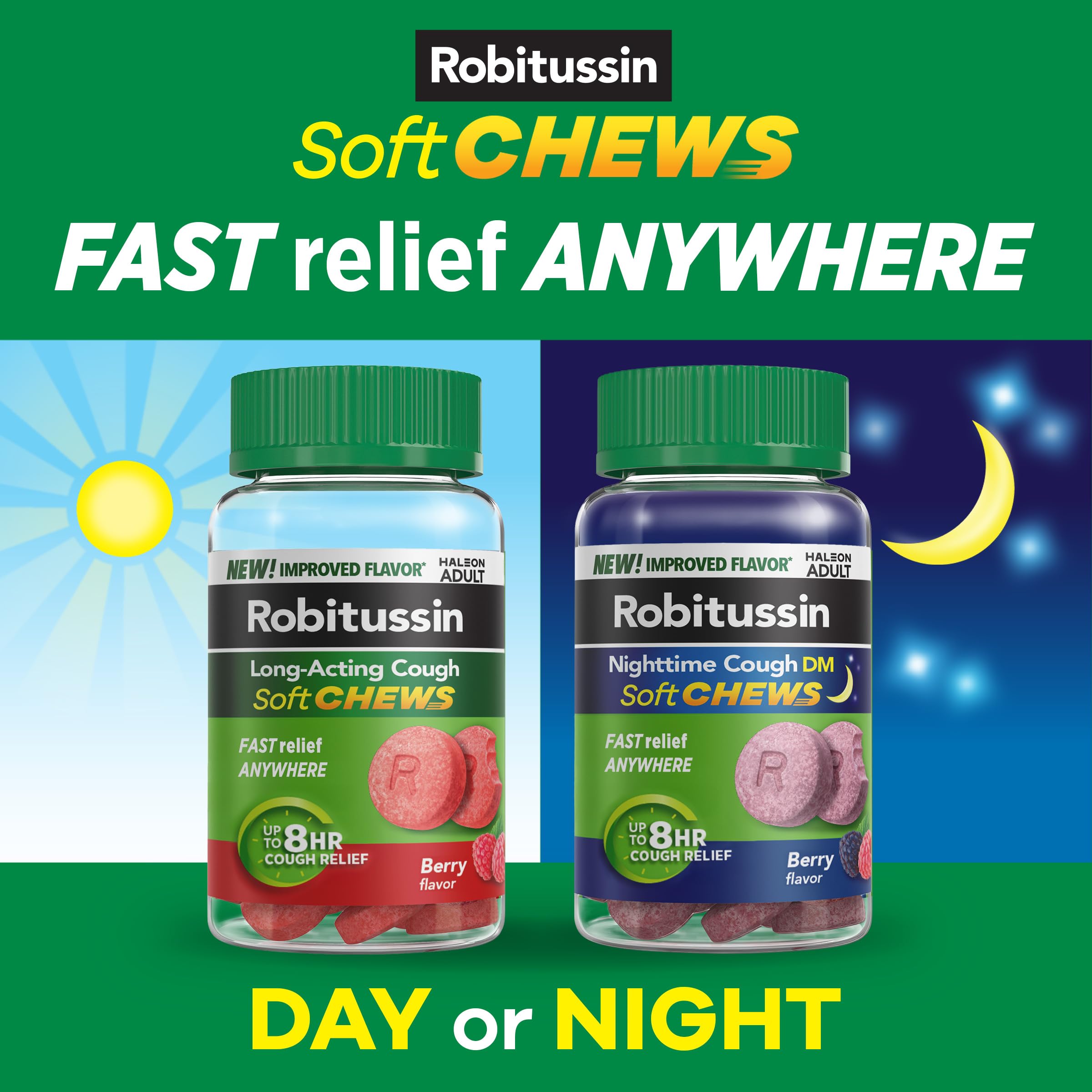 Robitussin Soft Chews, Long-Acting Cough Medicine, Berry Flavor, 20 Count — Amazon image 7