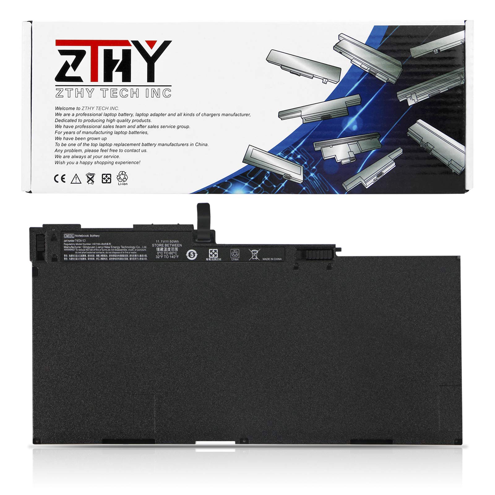 ZTHY CM03 CM03XL Laptop Battery Compatible with Elite Book 840 845 850 855 740 745 750 755 G1 G2 Series Laptop fits CO06 CO06XL Battery Spare 716724-421 717376-001 CM03050XL CM03050XL-PL