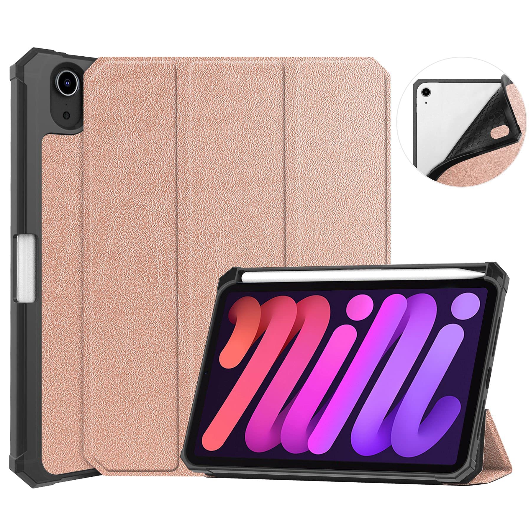 【美品】iPad mini 6、Apple Pencil、Smart Cover For Ipad Mini 6 Case Ultra Thin Magnetic Smart Cover Pro 11