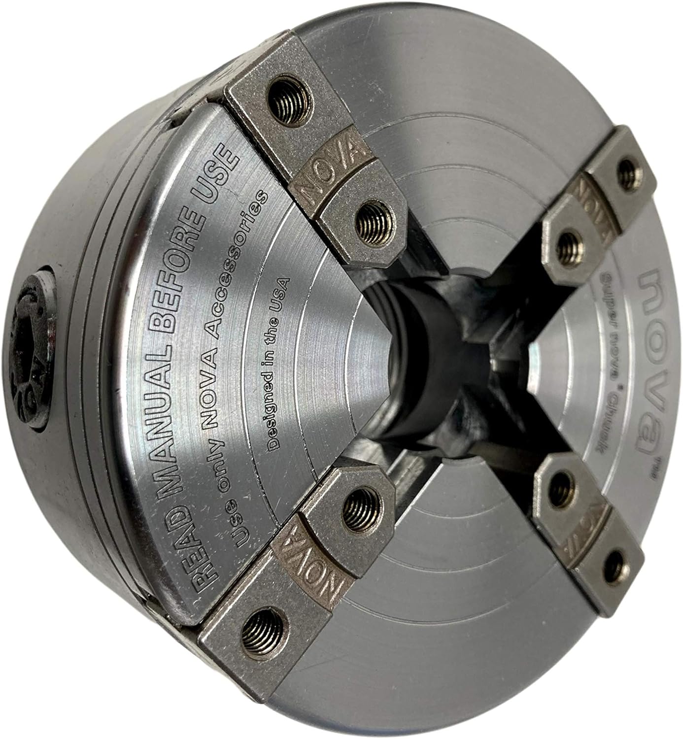 Bundle - 2 items - NOVA 23264 Supernova 2 (SUPERNOVA2) Lite Woodlathe Chuck with 2" Jaw Set, Insert Version with ILNS 1-1/4" x 8tpi Insert Adapter