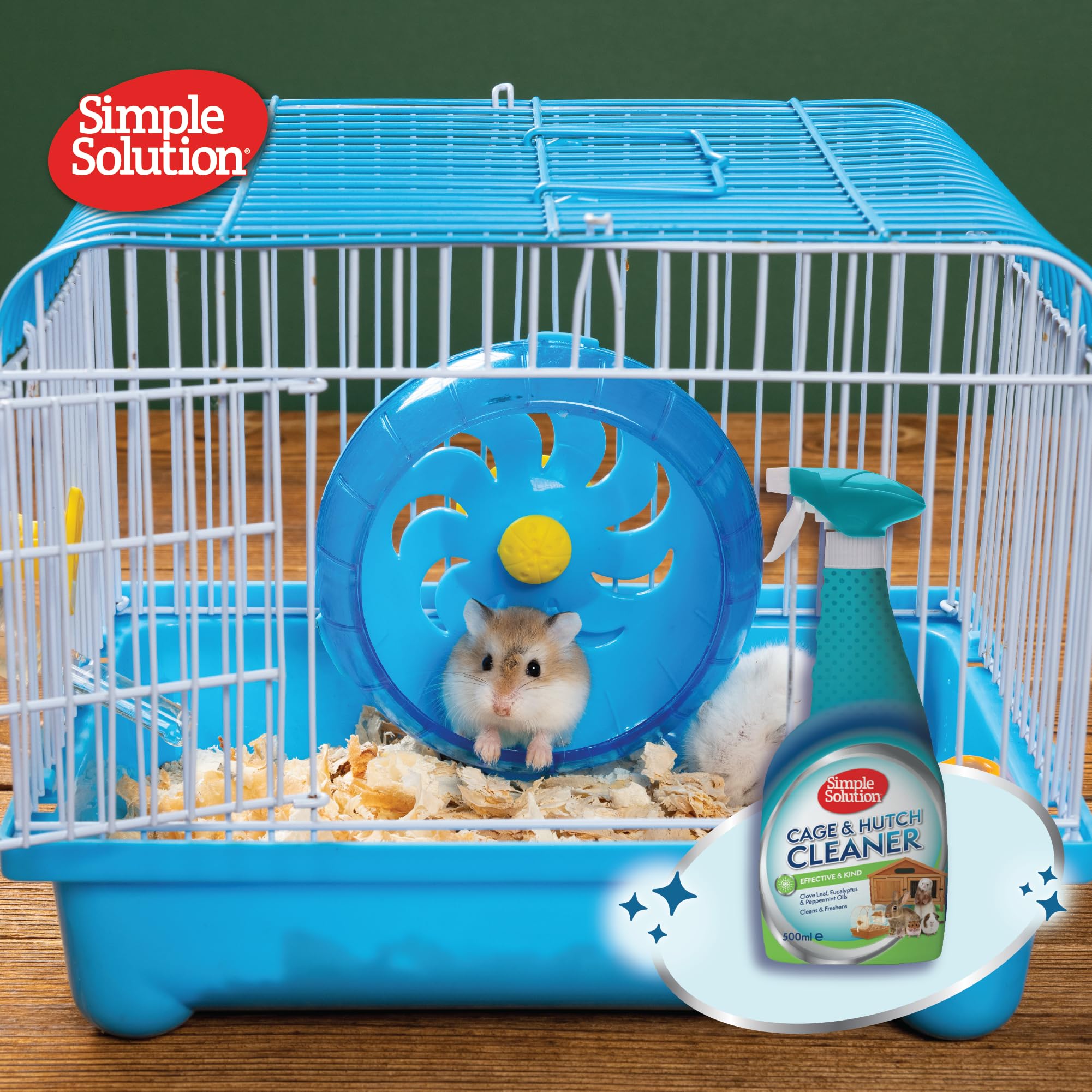 Simple Solution Nettoyant antibactérien naturel pour cage et clapier - 500 ml