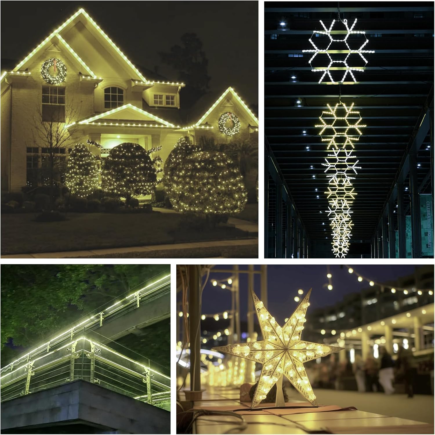 White Rope Lights Outdoor 100Ft, Cuttable Connectable, Flexible Tube Lights with 900Leds, Waterproof LED String Lighting for Garden, Patio, Party, Christmas