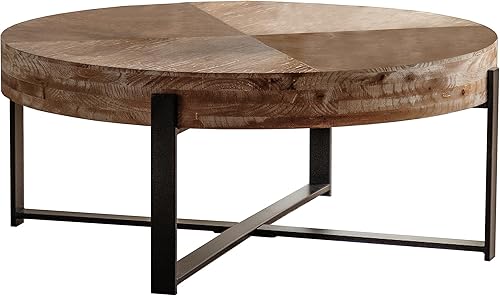 Miniatura 6 de kevinplus Mesa auxiliar redonda de madera para sala de estar, mesa auxiliar moderna de madera para sala de estar, mesa auxiliar de campo, base de