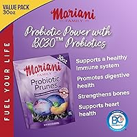 Vista 3 de Mariani Probiotic Prunes - Ciruelas pasas sin azúcar, 30 onzas, frutas secas a granel sin azúcar añadido, ciruelas pasas secas de California sin