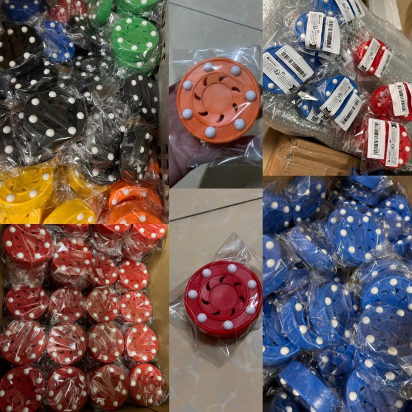 Générique Rondelle de Hockey intérieure, rondelle de Hockey à Rouleaux | Pucks de en Mousse,Équipement d'entraînement Sportif Multifonctionnel à Balle Plate intérieure à l'étanché