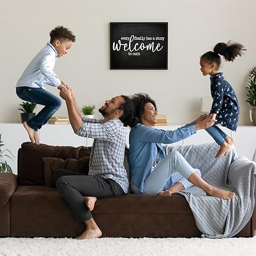 Miniatura 5 de Every Family Has A Story - Family Wall Art, This Rustic Wood Typographic Wall Art Aesthetic Print Is Ideal For Home Decor, Entry Way Decor,