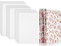 Teling Comic Book Boards Fabric Organizer Boards 6.7 x 10.6, 7.5 x 10.6, 8.3 x 11.0 Inches Thickened White Backing Sheet for Folding and Storing Cloth Fabric(400 Pieces)