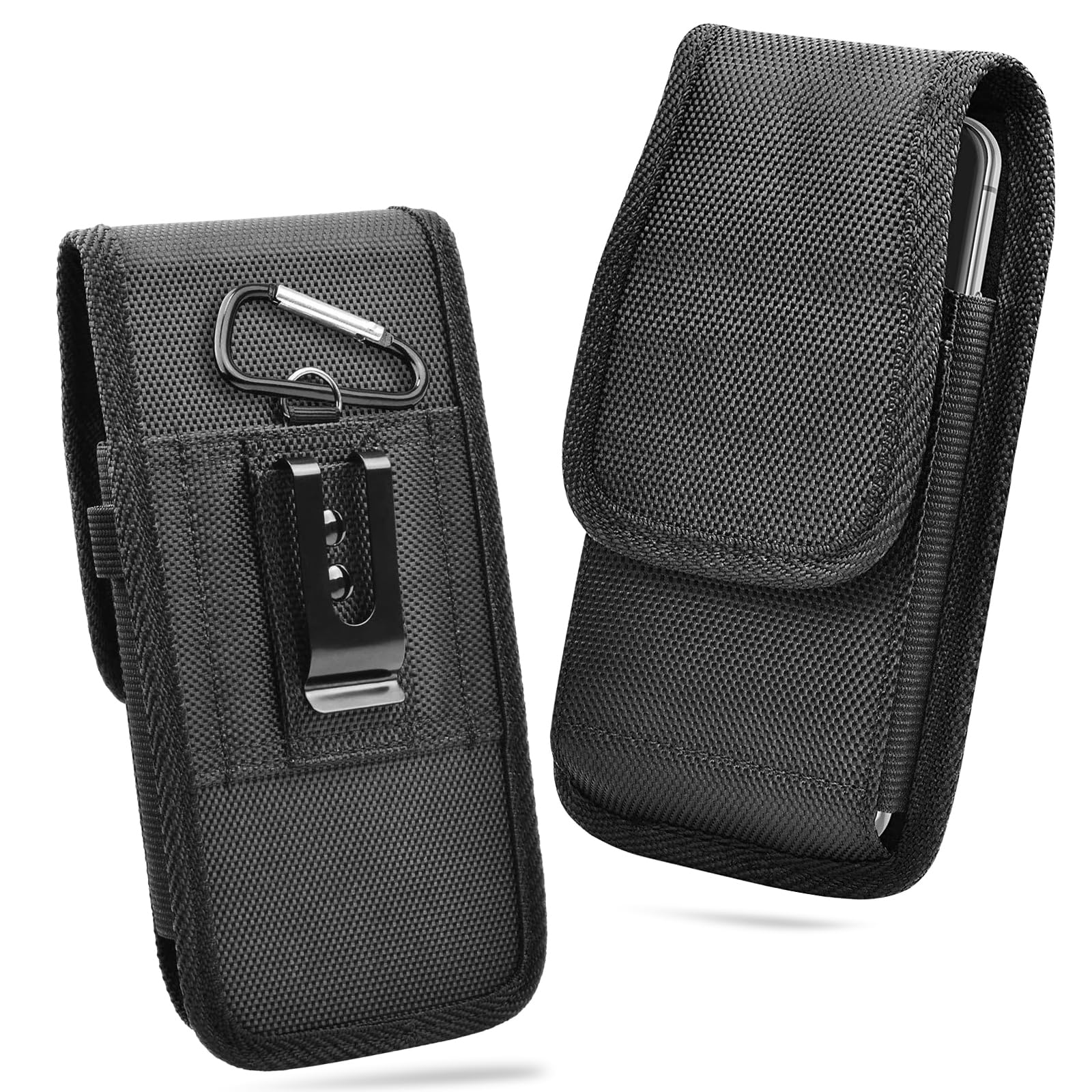 2 sztuki Etui na telefon XXL, Wytrzymała ochronna torebka na telefon z klamrą, portfel z uchwytem na karty ID do iPhone 15 14 13 12 11 FE Plus Ultra Mini Lite Pro Max