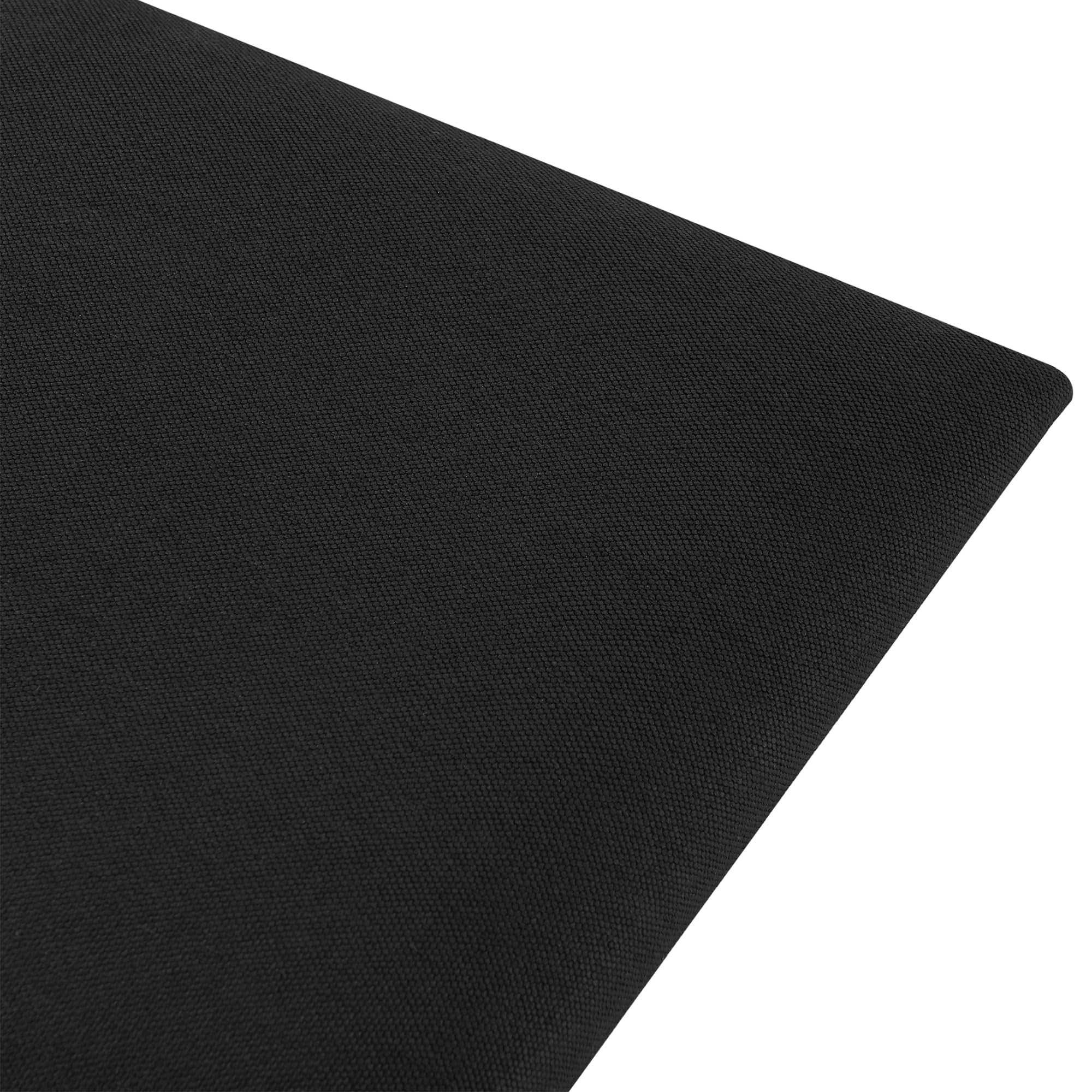 [neu.haus] Set di 3 Pannelli Murali Imbottiti Pannelli Decorativi Acustici per Parete 3 Pezzi da 60x30 cm Rivestiti in Tessuto - Nero