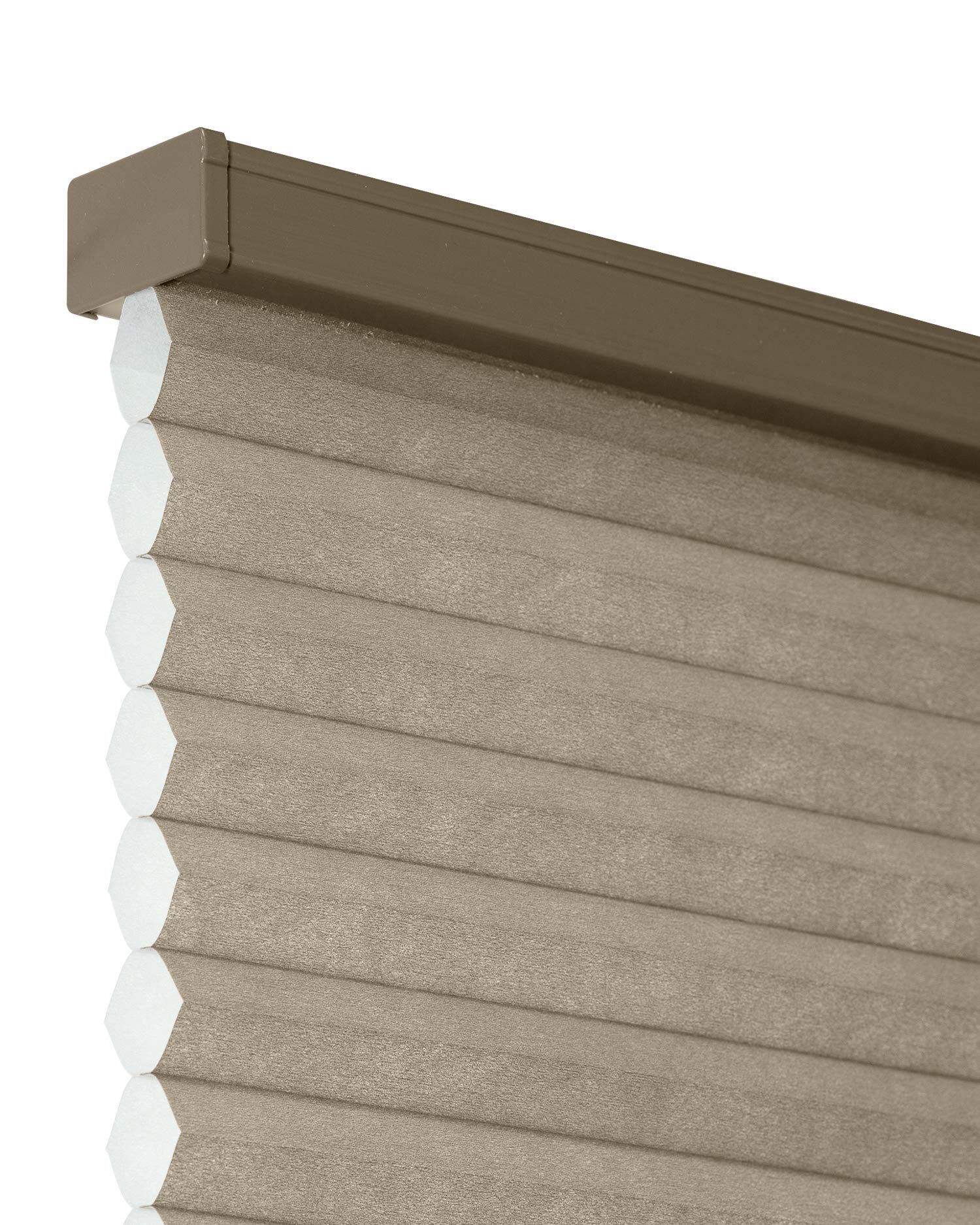 CHICOLOGY Custom Cordless Cellular Shades, Premium & Light Filtering Window Treatments for All Rooms/Bedroom/Nursery/Office: 57.5W X 48H, Warm Cocoa