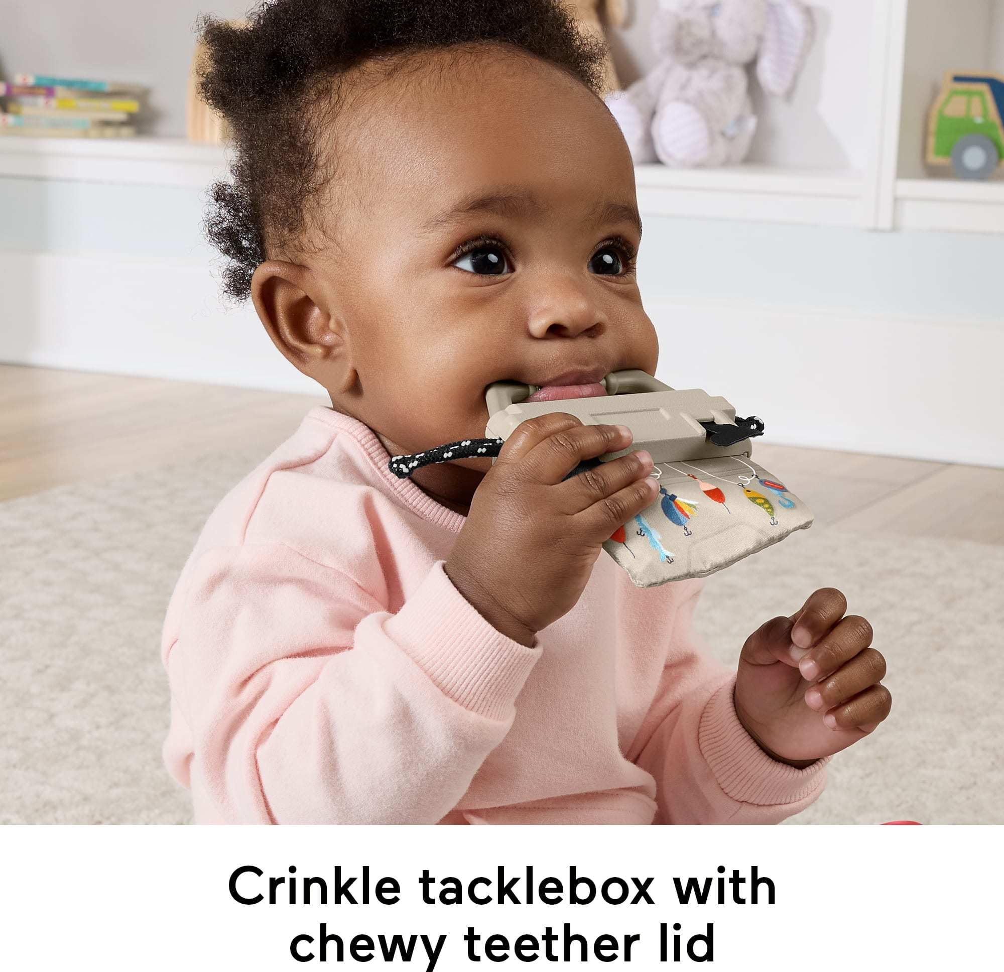 Fisher-Price Baby Toys Mini Me Moments Camp & Crinkle Set, 7-Piece Fishing & Hiking Sensory Activities for Newborn Play Ages 3+ Months - 5