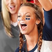 Vista 56 de Rico Industries NFL Footbal Peel & Stick Temporary Tattoos - Eye Black - Game Day Approved!