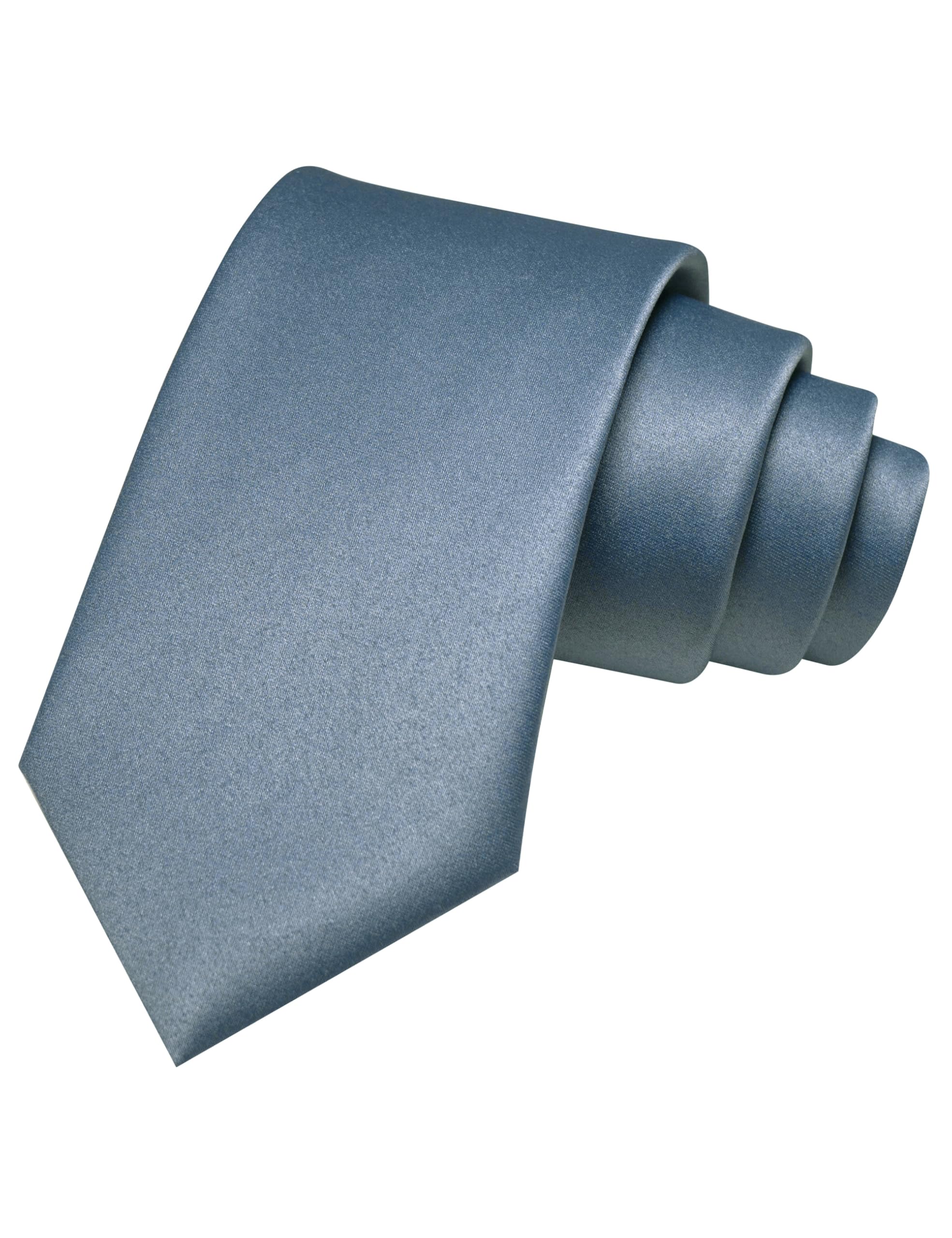 JEMYGINS Solid Color Tie Mens Necktie for Business and Wedding — view 18
