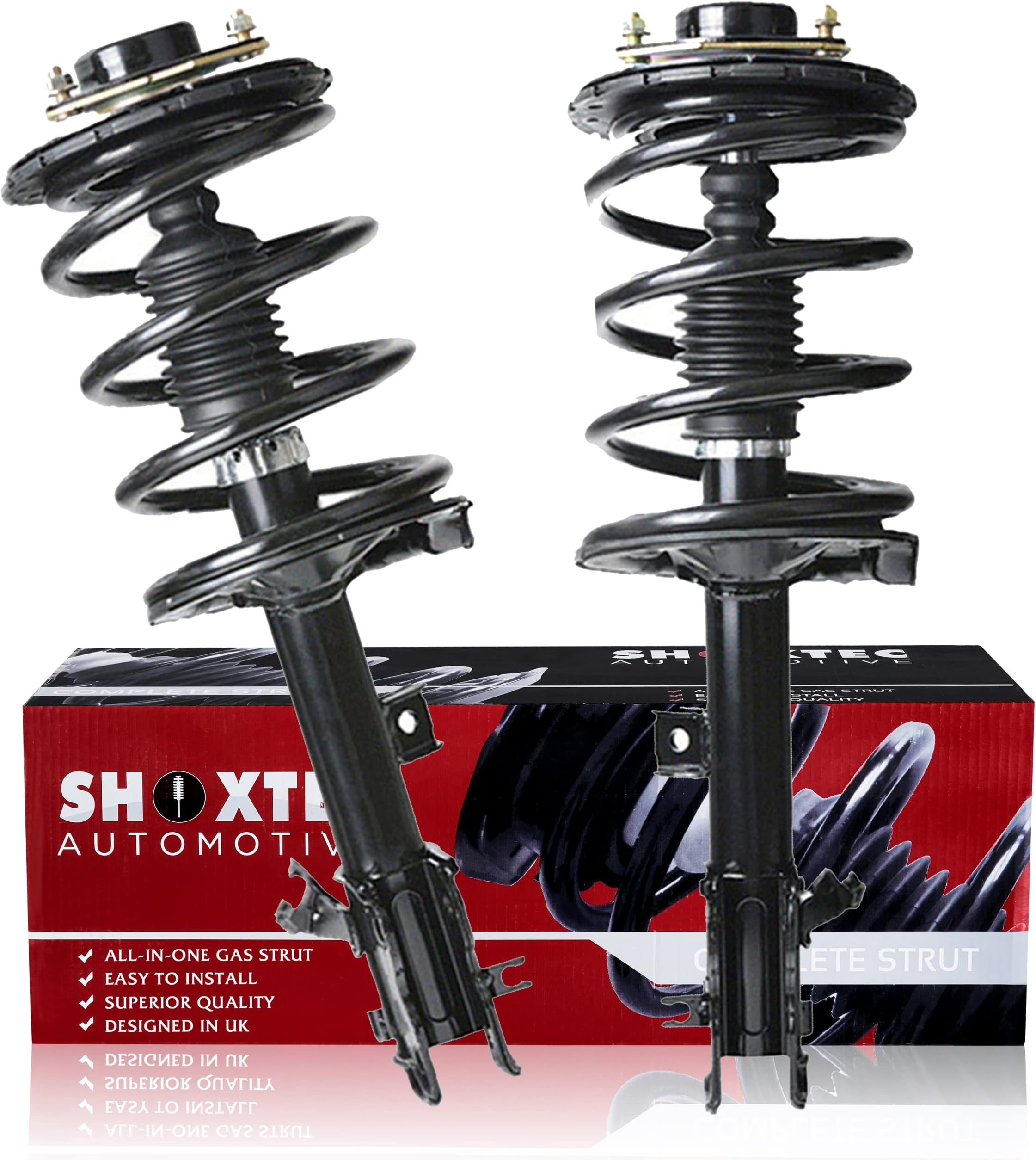 Shoxtec Front Pair Complete Struts Assembly Replacement for 2003-2007 Nissan Murano Coil Spring Assembly Shock Absorber kits Repl. Part No.172268 172267