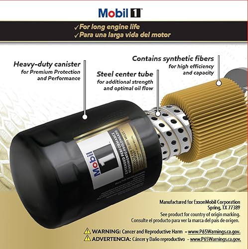 Miniatura 5 de Mobil 1 filtro de aceite giratorio de rendimiento extendido M1-210A (paquete de 2)