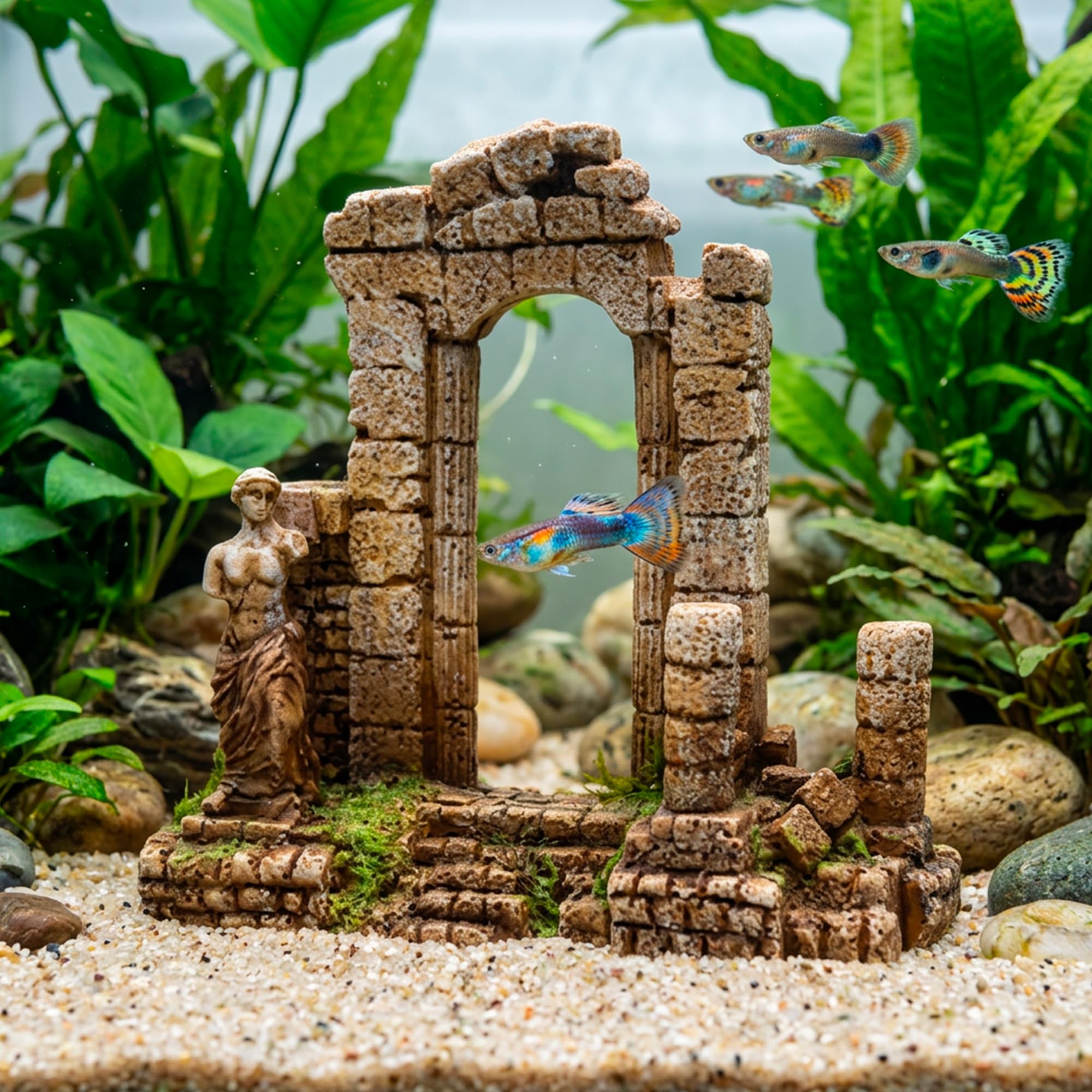 Amtra Wave Arche Grec Objet d'Ornement pour Aquariophilie