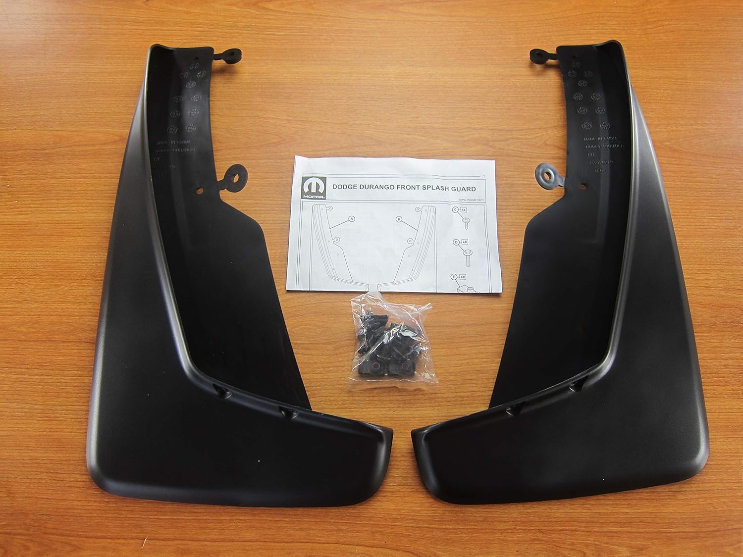 Dodge Durango Black Front Splash Guards with No Logos New