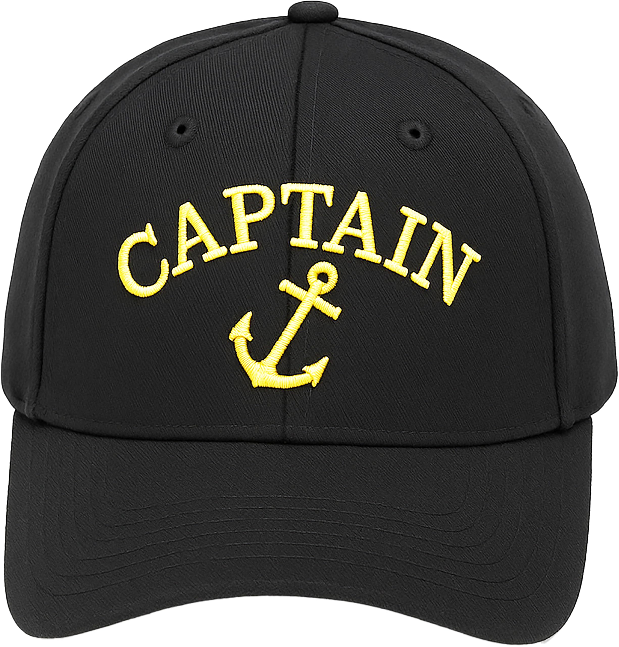 4sold Kapitnsmtze Cap Captain Ancient Mariner, Captain Cabin Boy Crew First Mate Yachting Baseballmtze Schriftzug Schwarz Wei rot Weiss Army Military Baseballmtze Security