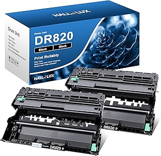 DR820 DR-820 Drum Unit Compatible Replacement for Brother DR820 DR-820 DR 820 for MFC-L5850DW HL-L6200DW HLL6200DW L6200DW MFC-L5900DW MFC-L5700DW HL-L5200DW L5200DWT Printer (2 Black)
