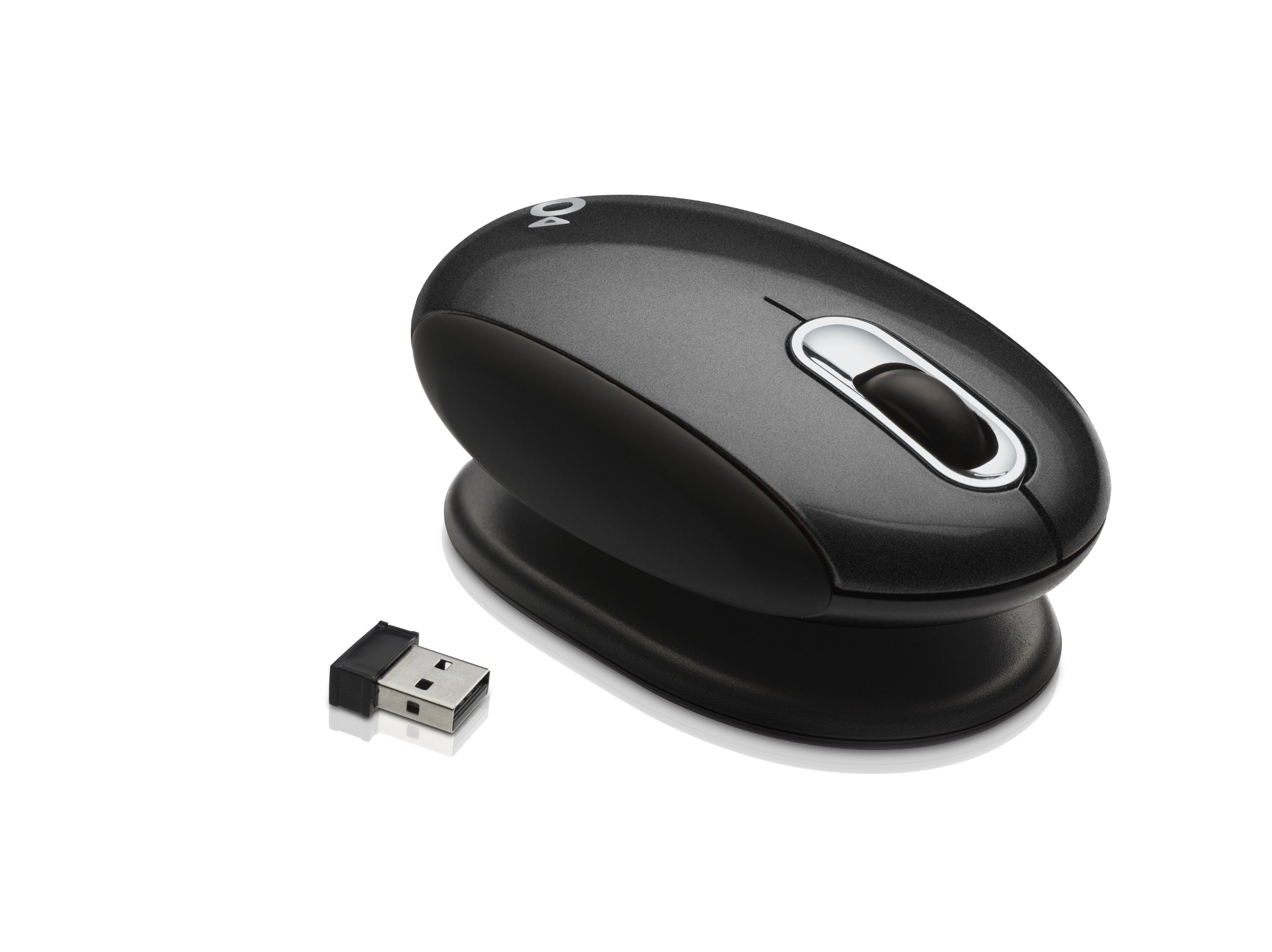 Smartfish Technologies, L4200B, Whirl Mini Laser Mouse with Anti-Gravity Comfort Pivot (Black)