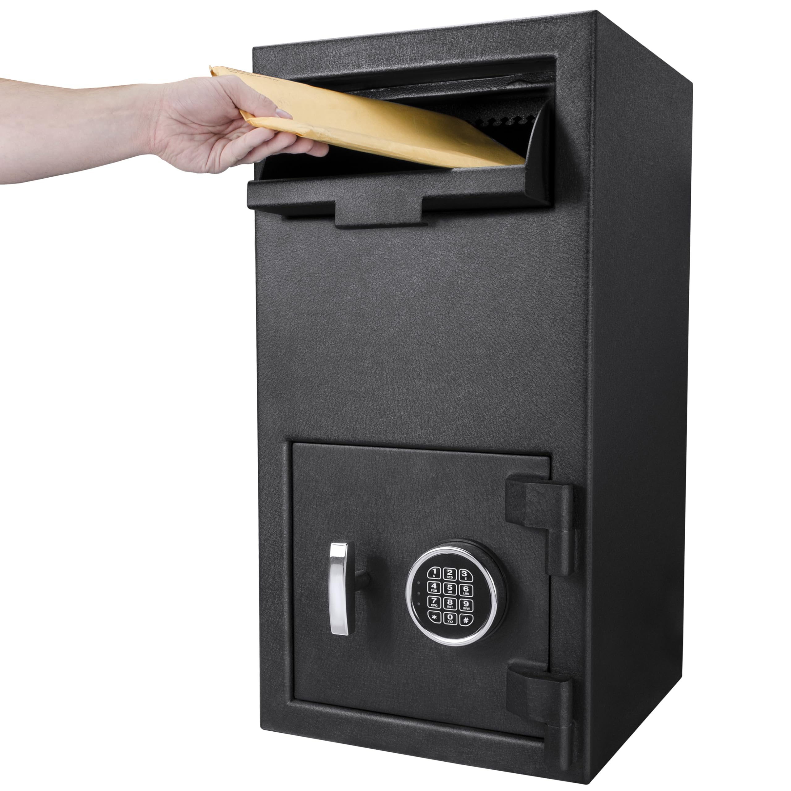 BARSKA AX12590 Standard Keypad Security Depository Drop Safe 1.72 Cubic Ft, Black, One Size