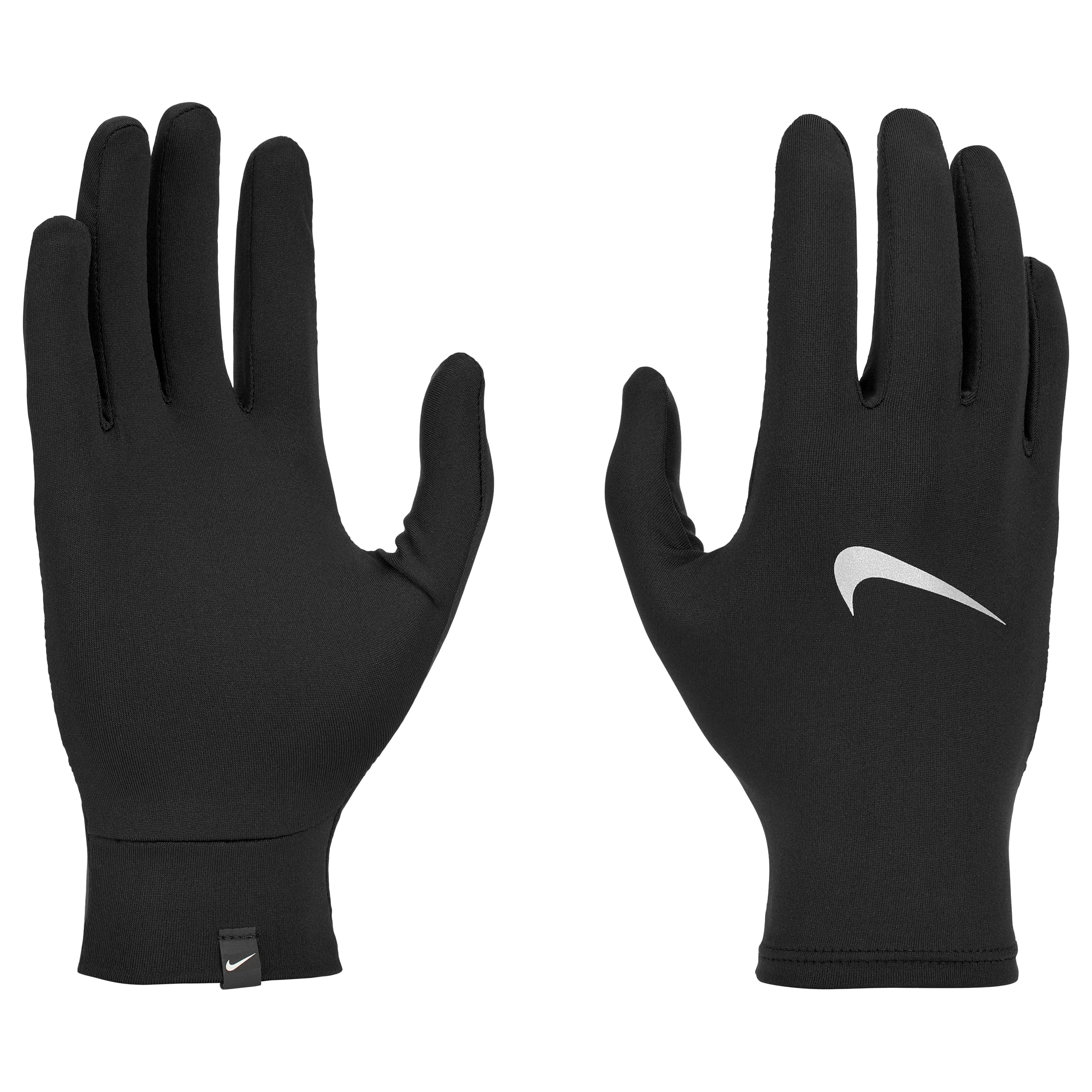 Nike Pacer Liner RG Guantes de carreras para mujer Black/Silver S/M