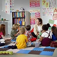 Vista 7 de BalanceFrom Foam Floor Tiles for Kids - Non-Toxic Comfortable Baby Play Mat and Interlocking Foam Tiles for Crawling & Development, Soft Play Mat