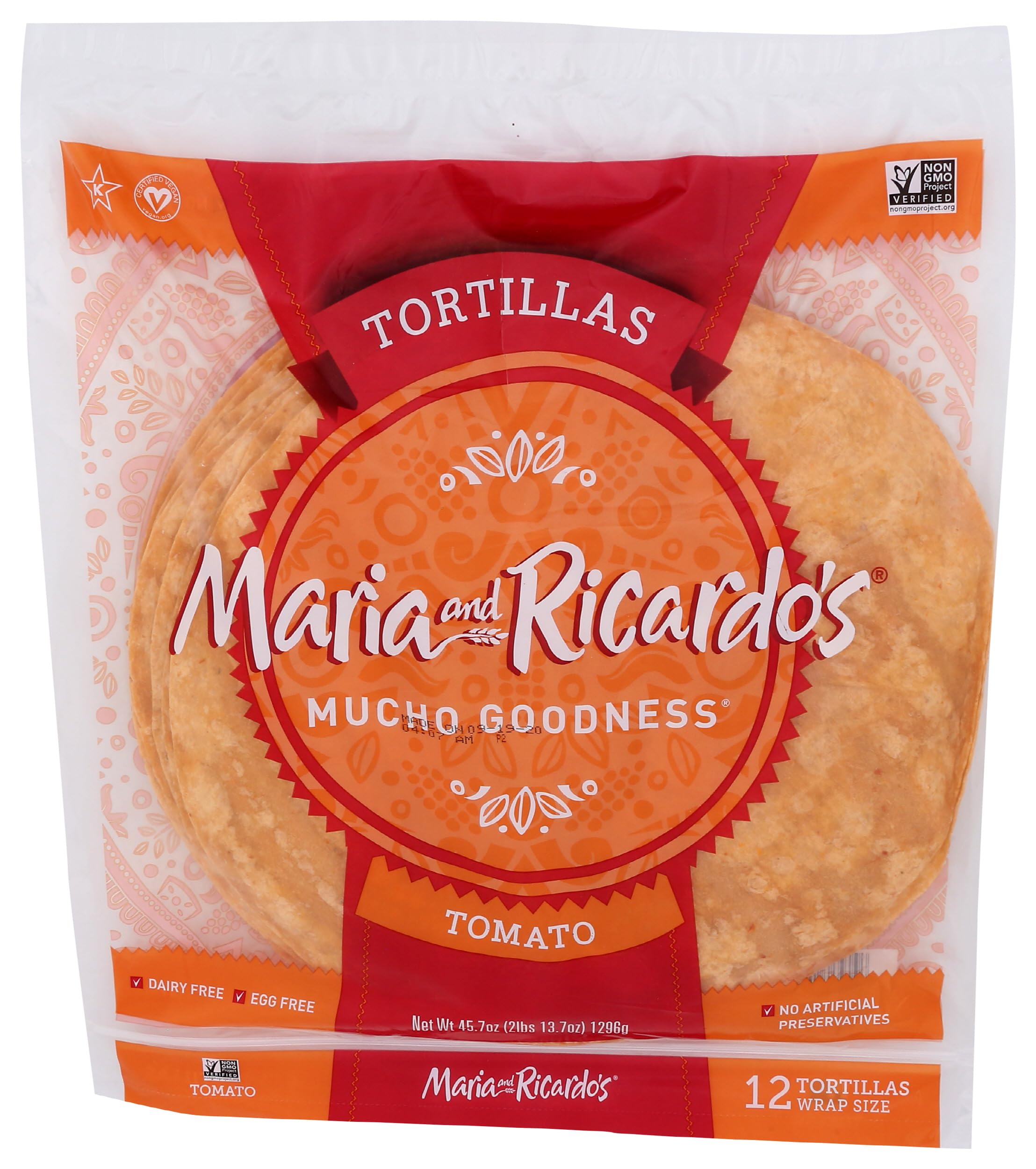 Amazon.com: MARIA & RICARDOS Sundried Tomato Tortillas, 45.7 OZ