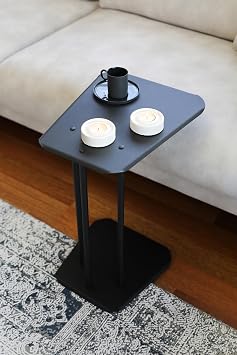 C Coffee Table Sofa Side Table – Zigon, Armrest and Coffee Serving Table Multi-Purpose Design