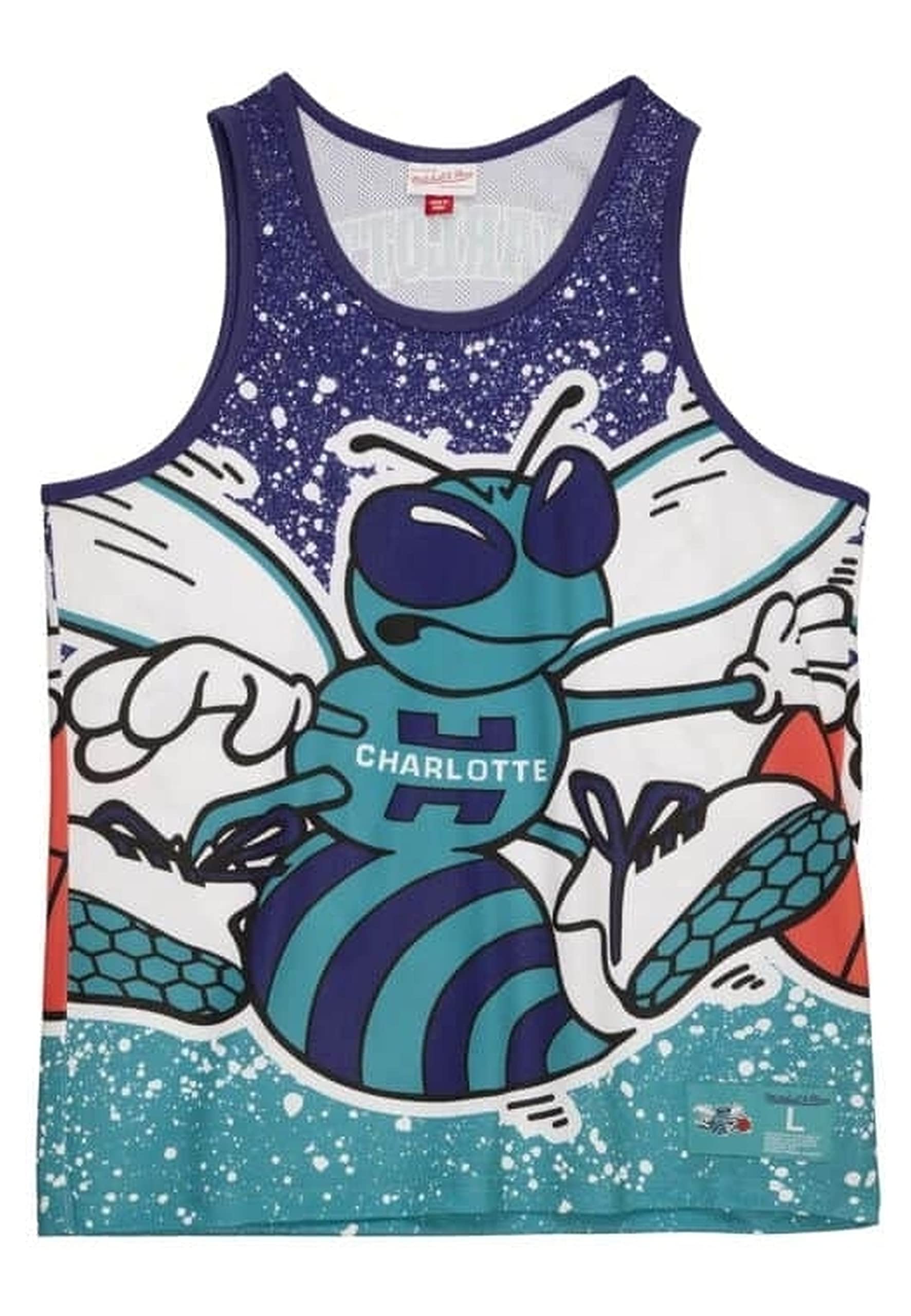 Mitchell & Ness NBA Jumbotron Sublimated Tank Charlotte Hornets - Turquoise - Medium
