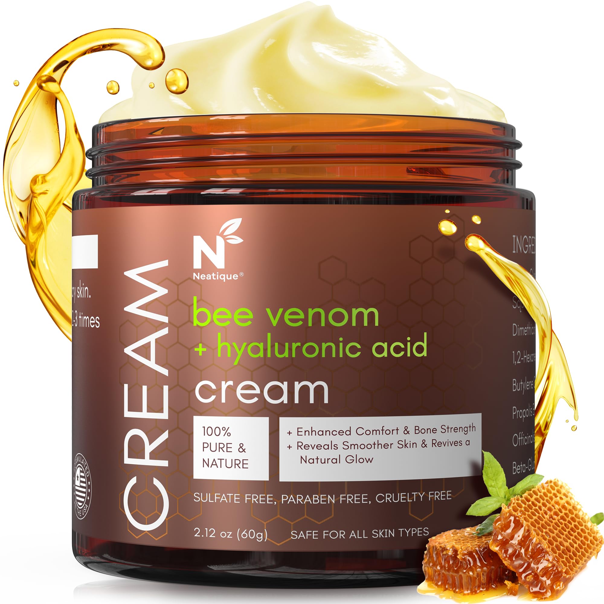 Amazon.com: Neatique Bee Venom & Hyaluronic Acid Anti-Aging Face