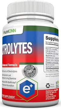 Electrolytes - 100 Natural Electrolyte Replacement Capsules - Premium Keto Friendly Pills - No Sugar - Great for Hydration, Renewal & Revitalizing - Trace Minerals Potassium, Magnesium, Sodium Salts