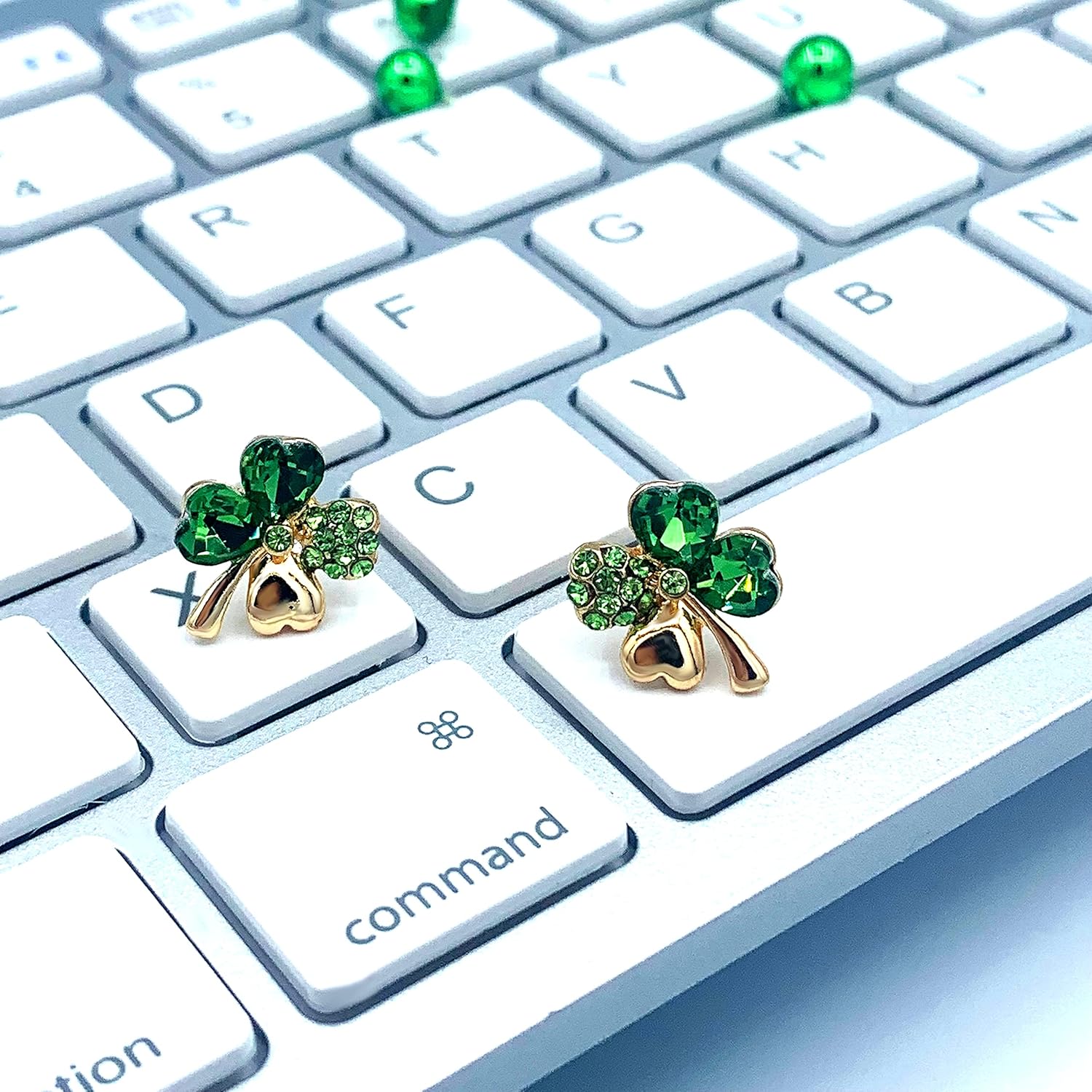 Mall of Style Four Leaf Clover Necklace - St.Patricks Day Earrings - Shamrock Earrings - Irish Jewelry - Bracelet - Image 6