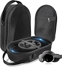 Carrying Case for Oculus/Meta Quest Pro, Hard Travel Case All-in-One VR Gaming Accessories Storage, Compatible for Elite Strap Headset and Controllers and More Accessories