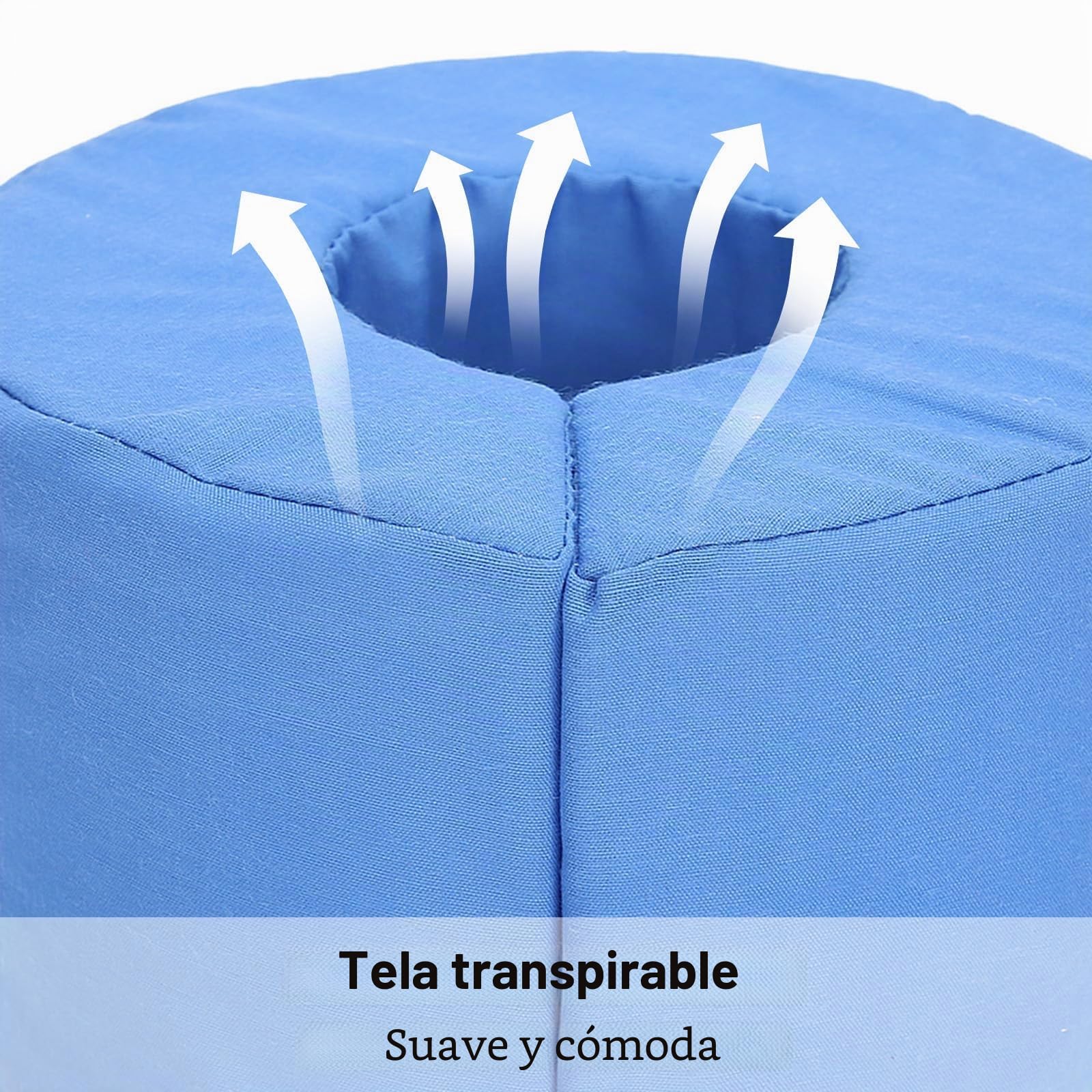2Pcs Elevación de la Almohada del pie, Almohada antiescaras para el talón, Almohada de Apoyo para el Pie, Almohadilla elevadora para el reposamanos, Almohada Transpirable de Elevación del Pie