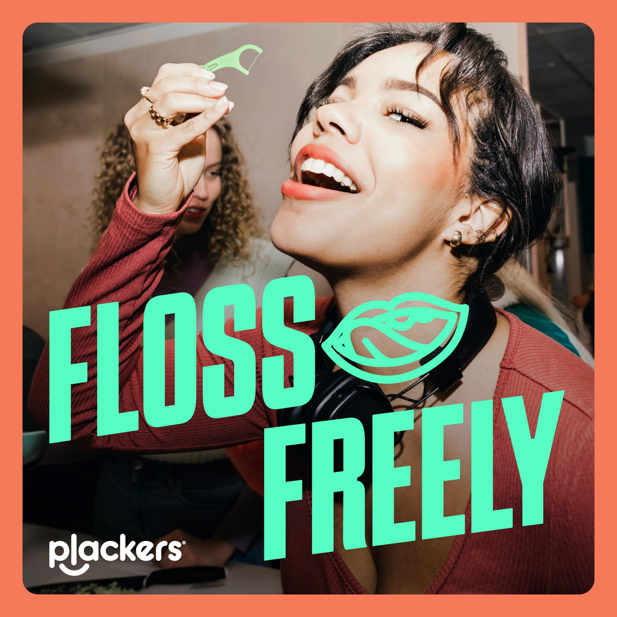 Plackers Micro Mint - Flosser dentali, sapore di menta fresca, stuzzicadenti pieghevole, super tuffloss, facile da riporre con chiusura a cerniera, 150 pezzi
