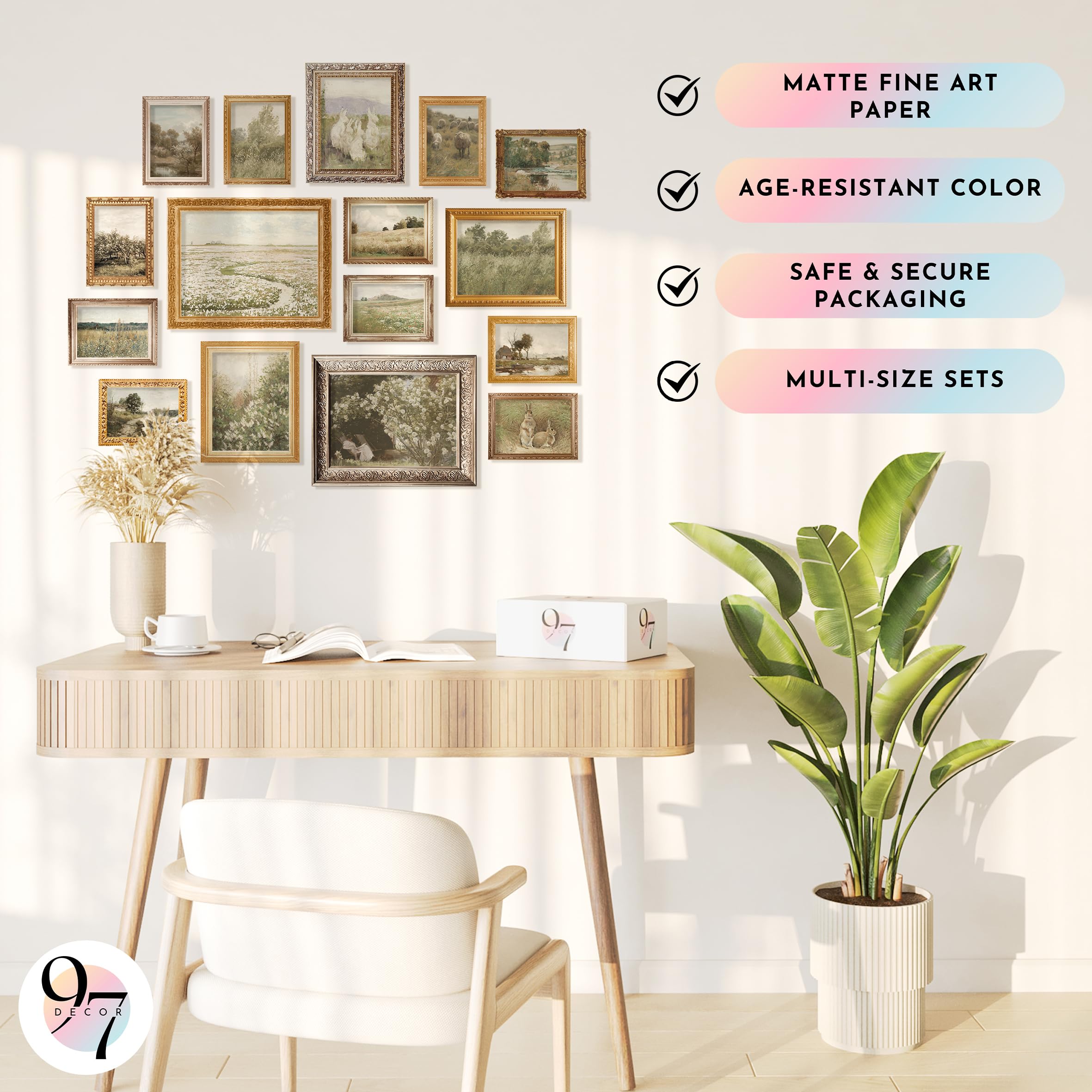 Amazon.com: 97 Decor Large 11x14 French Country Wall Art