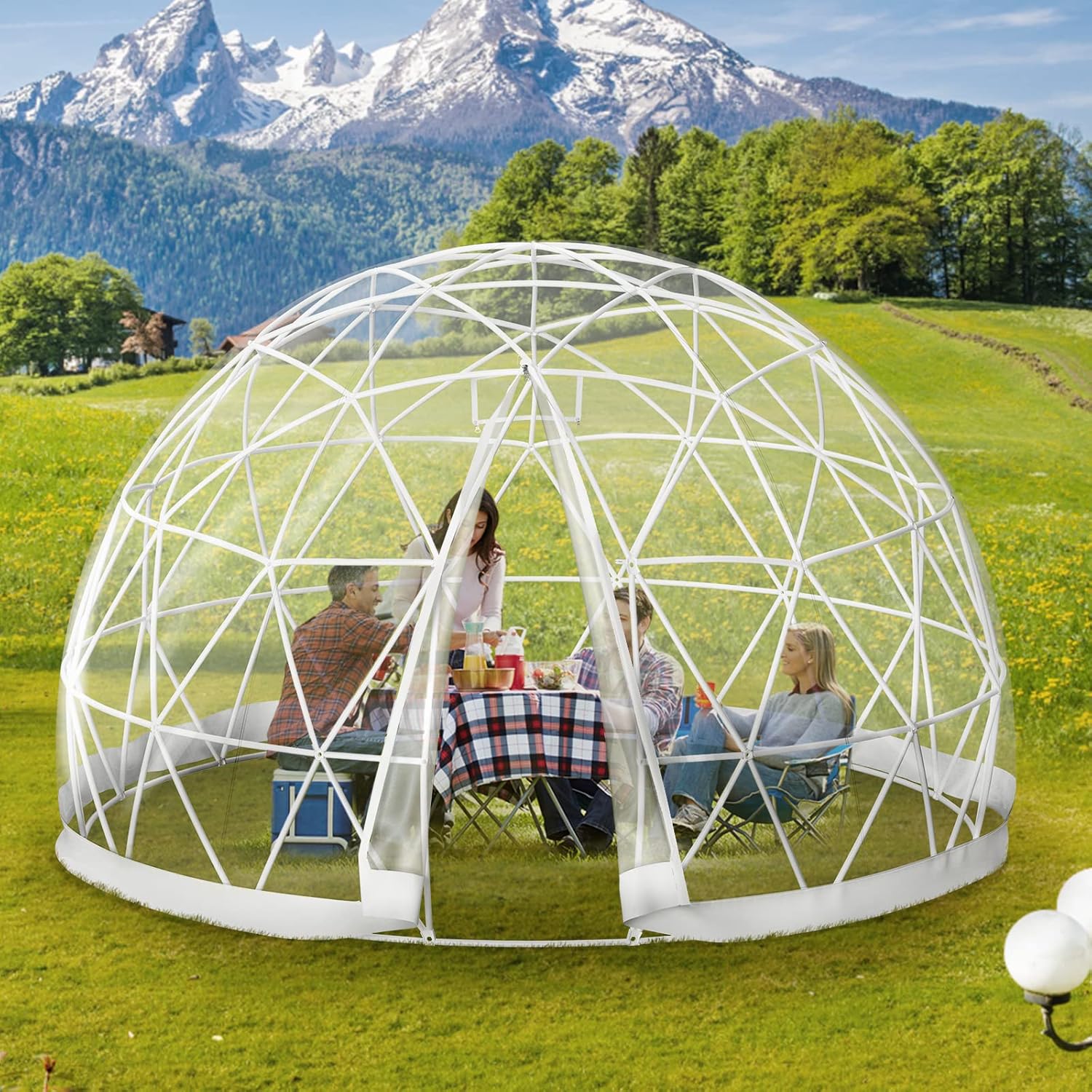 VEVOR 9.5FT Garden Dome Bubble Tent, Upgraded Geodesic