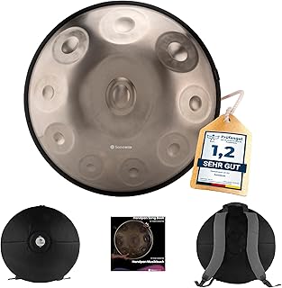 Sponsored You’re seeing this ad based on the product’s relevance to your search query.Learn more about this advertisement Sonodrum Handpan Stainless Steel in Silver - 10 Tones Tuned in D Kurd (D Minor) in 440 Hz Sonopan Includes Accessories: Songbook and Carry Bag Percussion Instrument for Meditation, Yoga & Relaxation